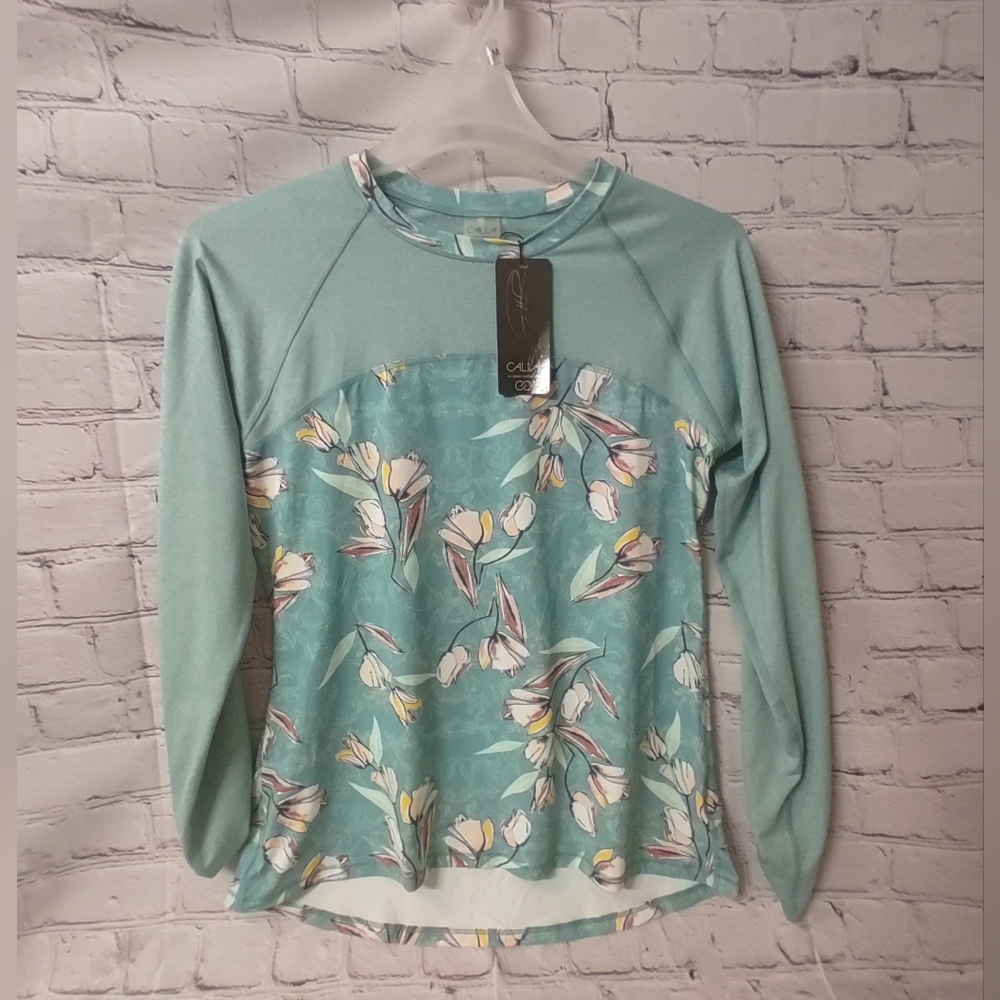 Calia by Carrie Underwood Rashguard Garden Gate Floral XL NWT Swim Body UV